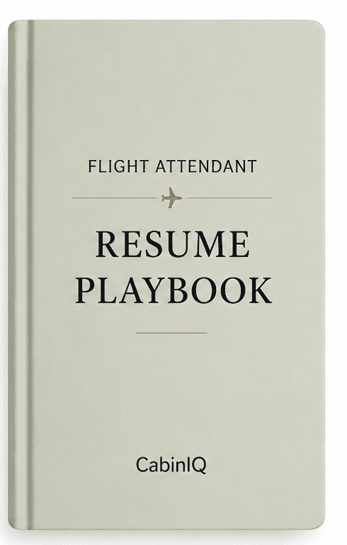 Cover of the Flight Attendant Resume Playbook